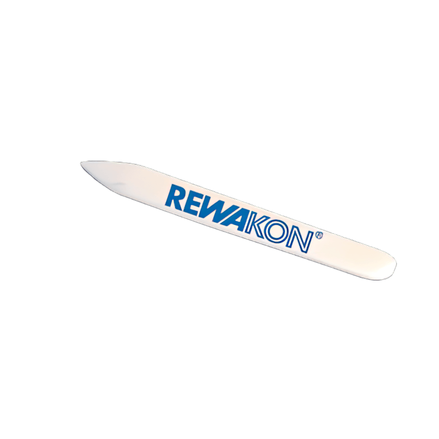 Detachierspatel aus Knochen mit Aufdruck ``REWAKON``